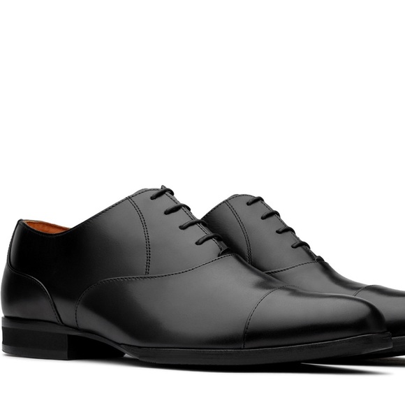 WOLF & SHEPHERD ONYX CALFSKIN DRESS SHOES - Picture 1 of 12